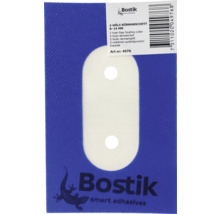 Bostik rörmanschett med två hål för rör från 8 till 24 millimeter. Bostik Logo.