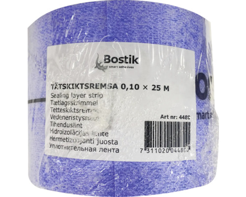 Bostik tätskiktsremsa, 0,10 gånger 25 meter, rulle för tätning av våtrum.