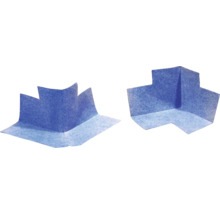 Inner- och ytterhörn för tätskiktssystem av fiberduk för säker hörntätning i våtrum.