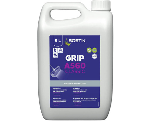 Bostik Grip A560 Classic primer för förbehandling av undergolv, 5 liters dunk.