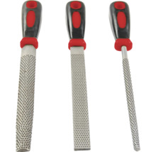 Tre rivjärn med plasthandtag