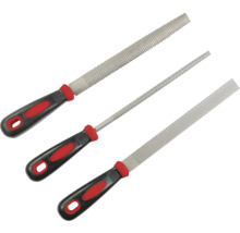 Raspelsats med tre olika former och handtag