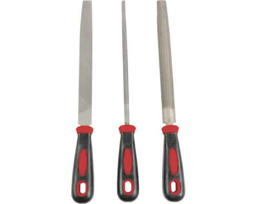 Tre filar med handtag för metallbearbetning