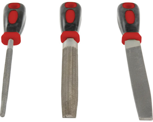 Tre filer med handtag