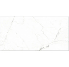 Vit klinker i marmoroptik med grå ådring.