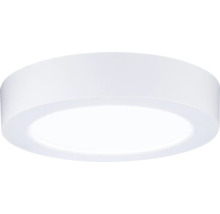 Rund LED-taklampa i vitt med platt design.