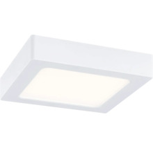 Kvadratisk LED-taklampa i vitt med platt profil.