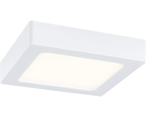 Kvadratisk LED-taklampa i vitt med platt profil.