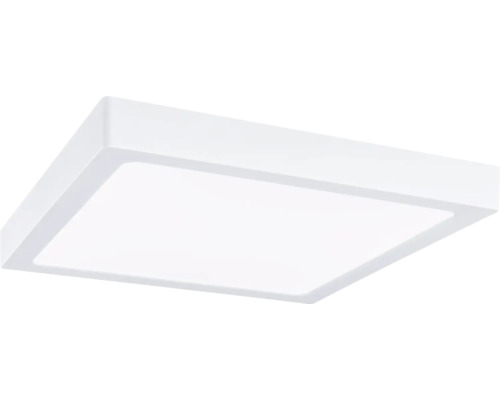 Kvadratisk LED-panel för takmontering i platt utförande.