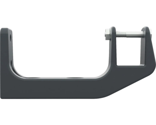 Glasklämhållare av metall med fästskruv för montering.