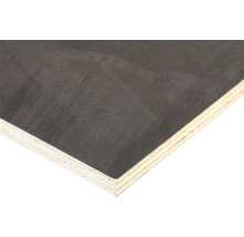 Formplywood med slät yta och synliga träskikt på kanten.