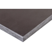 Formplywood med slät yta och synliga träskikt på kanten.