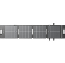 Bärbar vikbar 110 Watt solpanel EcoFlow Light med fyra segment och bärhandtag.