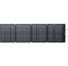 Vikbart solpanelspaket med fyra anslutna moduler och integrerade kablar.
