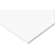 Vit slät plastskiva eller cellplastskiva för byggprojekt och hobbyarbeten.