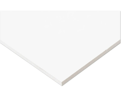 Vit slät plastskiva eller cellplastskiva för byggprojekt och hobbyarbeten.