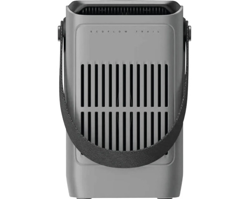 EcoFlow Trail kraftstation med bärrem och ventilationsöppningar.