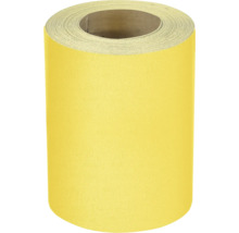 Gul sandpappersrulle för slipning av ytor.
