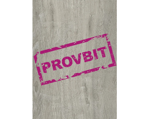 Provbit av ett grått golv med trästruktur.