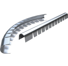 Böjbar kantprofil av rostfritt stål för kakel och klinker, i rakt och böjt utförande.