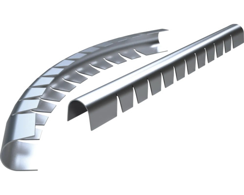 Böjbar kantprofil av rostfritt stål för kakel och klinker, i rakt och böjt utförande.