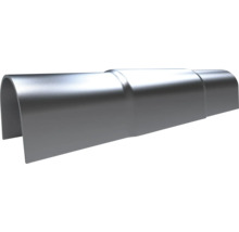 Avrundat murkrön av metall med insticksförbindning för murar och staket.