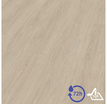 Laminatgolv i eklook med realistisk ådring, vattenbeständigt i 72 timmar, reptålig yta.