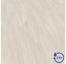 Golvplattor i stenlook med 24 timmars vattenbeständighet.