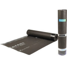 Mataki Haloten Pro takunderlagsduk på rulle och delvis utrullad med Mataki Logo och Echotech Logo.