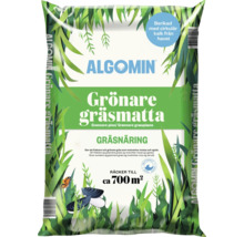 Algomin Grönare gräsmatta gräsnäring berikad med kalk från havet, räcker till cirka 700 kvadratmeter.