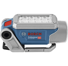 Bosch Professional batteridriven arbetslampa GLI 12 Volt-330 med 10 lysdioder och justerbart stativ.