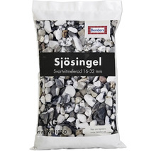 Benders Sjösingel, svartvitmelerad, 16 till 32 millimeter, 15 kilogram säck.