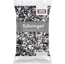 Benders Sjösingel svartvitmelerad 8 till 16 millimeter, 15 kilogram säck.
