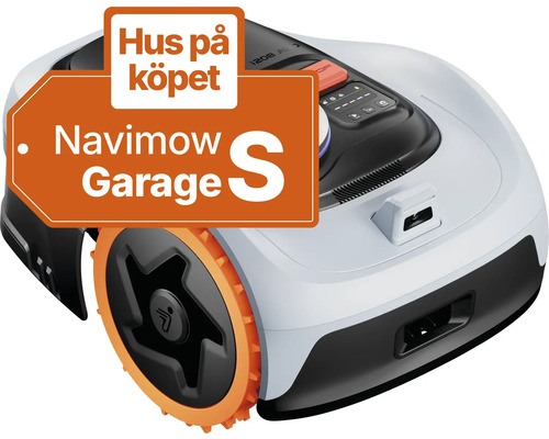 Robotgräsklippare Navimow S inklusive ett kostnadsfritt garage.