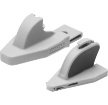 ANZA fogskrapa och fogglättare i grå plast.