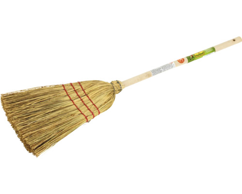 Risborste med träskaft och röda sömmar från FloraSelf.