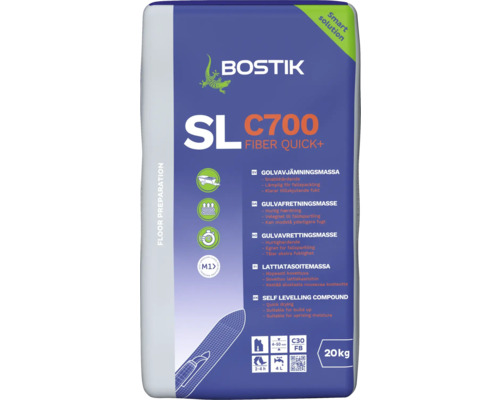 Bostik SL C700 Fiber Quick+ golvavjämningsmassa, 20 kilogram.