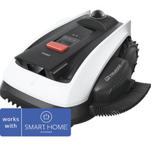 Robotgräsklippare med kanttrimmer och kamera, kompatibel med Smart Home by Hornbach.