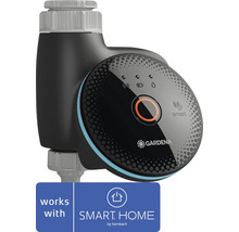 Gardena smart Water Control bevattningsdator för trädgårdsbevattning, Gardena logotyp, kompatibel med Smart Home by Hornbach.