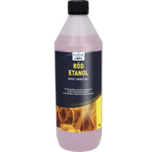 Fixor by Nitor Röd Etanol 1 liter i plastflaska, lämplig som bränsle, frostskydd eller rengöringsmedel.