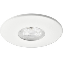 Rund LED downlight vit med strukturerad lins