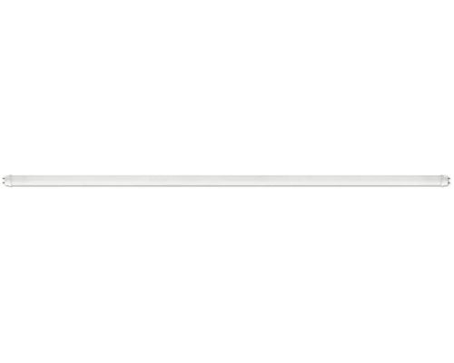 Vitt LED-lysrör med G13-sockel och kontaktstift i båda ändar.
