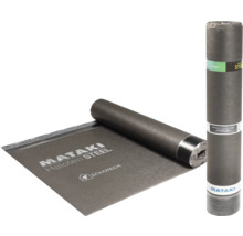 Underlagsduk Mataki Haloten Steel Echotech, en rulle stående och en rulle delvis utrullad.