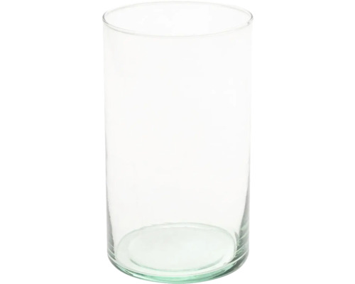 Cylindrisk glasvas, transparent.