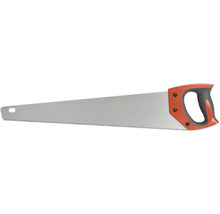 Fogsvans med sågblad av stål och ett ergonomiskt handtag av plast i orange och grått.