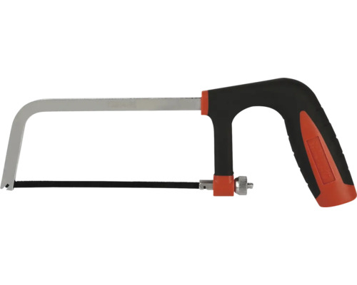 Bågfil med ergonomiskt handtag och sågblad för precisa snitt i metall.