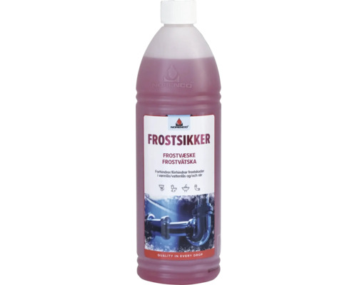 Norenco Frostsikker frostvätska i plastflaska för vattenlås och rör.
