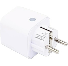 Smart wifi-kontakt Shelly Plug M Gen3 med strömbrytare.
