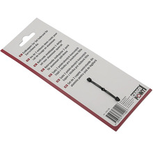 Baksidan av förpackningen för Cargo Point halvrunda slutkapslar 2-pack för aluminium spårskena med Cargo Point Logo.