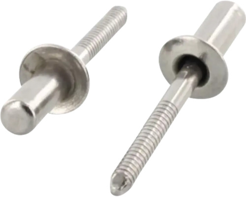 Blindnitar av metall med räfflad dorn.